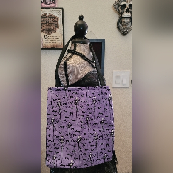 Purple NBC Tote Bag - Handmade - Picture 1 of 3